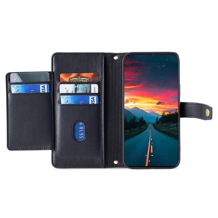 Sheep Texture Cross-body Zipper Wallet Leather Phone Case, For iPhone 18 Pro / 17 Pro, For iPhone 18 Pro Max / 17 Pro Max, For iPhone 17e / 16e, For iPhone 17