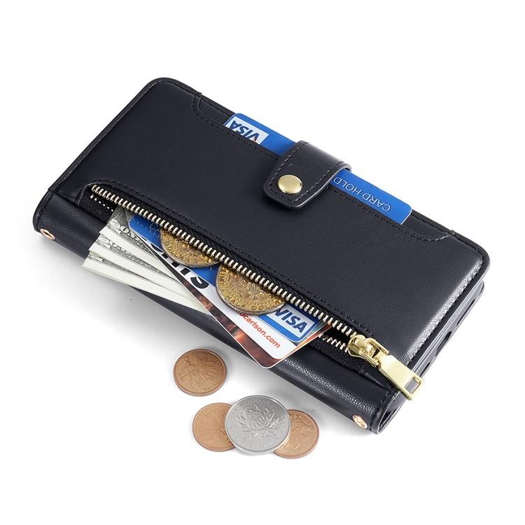 Sheep Texture Cross-body Zipper Wallet Leather Phone Case, For iPhone 18 Pro / 17 Pro, For iPhone 18 Pro Max / 17 Pro Max, For iPhone 17e / 16e, For iPhone 17