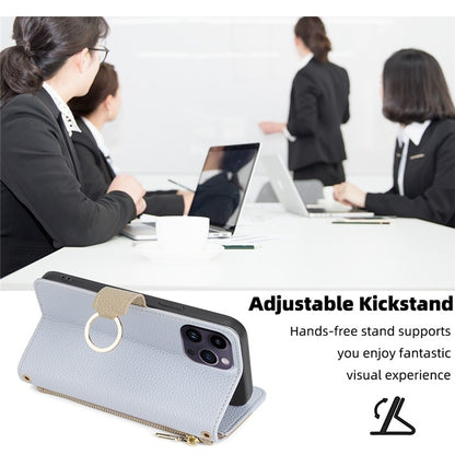 Crossbody Litchi Texture Leather Phone Case