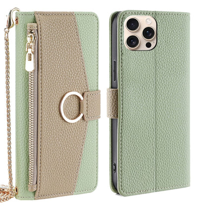 Crossbody Litchi Texture Leather Phone Case, For iPhone Air, For iPhone 16 Pro Max, For iPhone 16 Pro, For iPhone 16 Plus