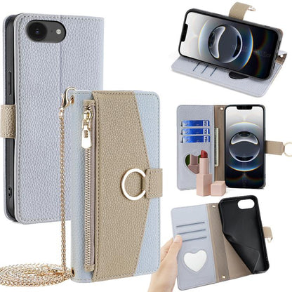 Crossbody Litchi Texture Leather Phone Case, For iPhone 18 Pro / 17 Pro, For iPhone 18 Pro Max / 17 Pro Max, For iPhone 17e / 16e, For iPhone 17