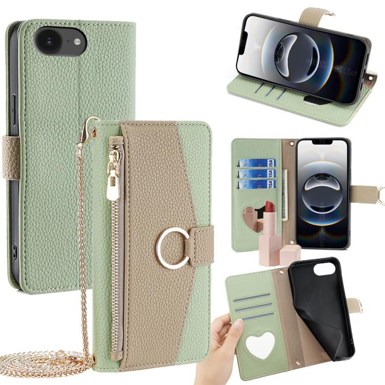 Crossbody Litchi Texture Leather Phone Case, For iPhone 18 Pro / 17 Pro, For iPhone 18 Pro Max / 17 Pro Max, For iPhone 17e / 16e, For iPhone 17