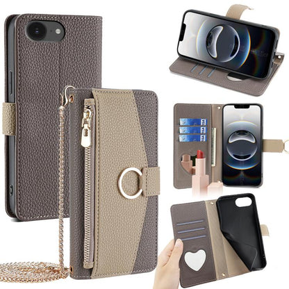 Crossbody Litchi Texture Leather Phone Case, For iPhone 18 Pro / 17 Pro, For iPhone 18 Pro Max / 17 Pro Max, For iPhone 17e / 16e, For iPhone 17