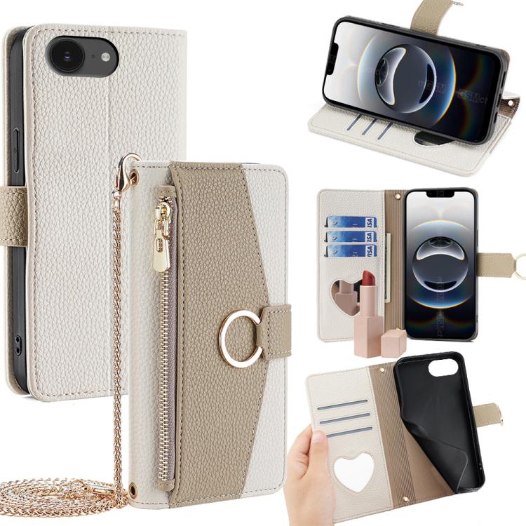 Crossbody Litchi Texture Leather Phone Case, For iPhone 18 Pro / 17 Pro, For iPhone 18 Pro Max / 17 Pro Max, For iPhone 17e / 16e, For iPhone 17