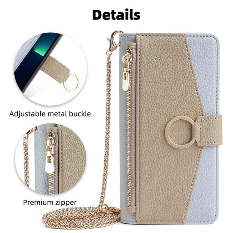 Crossbody Litchi Texture Leather Phone Case, For iPhone 18 Pro / 17 Pro, For iPhone 18 Pro Max / 17 Pro Max, For iPhone 17e / 16e, For iPhone 17