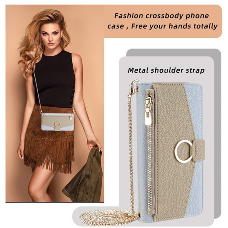 Crossbody Litchi Texture Leather Phone Case, For iPhone 18 Pro / 17 Pro, For iPhone 18 Pro Max / 17 Pro Max, For iPhone 17e / 16e, For iPhone 17