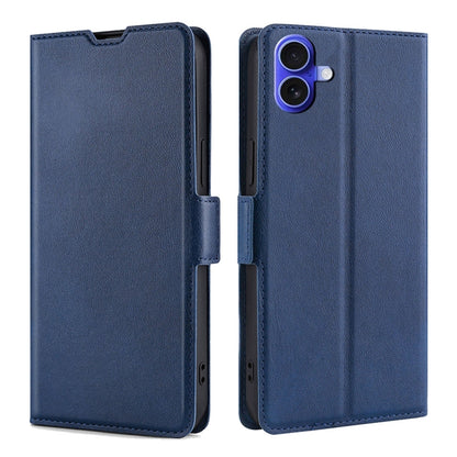 Ultra-thin Voltage Side Buckle Horizontal Flip Leather Phone Case, For iPhone 16 Pro, For iPhone 16 Plus, For iPhone 16