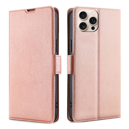 Ultra-thin Voltage Side Buckle Horizontal Flip Leather Phone Case, For iPhone 16 Pro, For iPhone 16 Plus, For iPhone 16