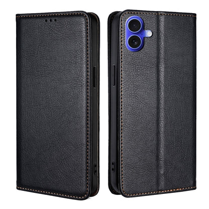 Gloss Oil Solid Color Magnetic Leather Phone Case