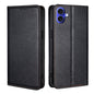 Gloss Oil Solid Color Magnetic Leather Phone Case