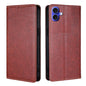 Gloss Oil Solid Color Magnetic Leather Phone Case