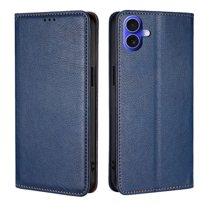 Gloss Oil Solid Color Magnetic Leather Phone Case