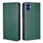 Gloss Oil Solid Color Magnetic Leather Phone Case
