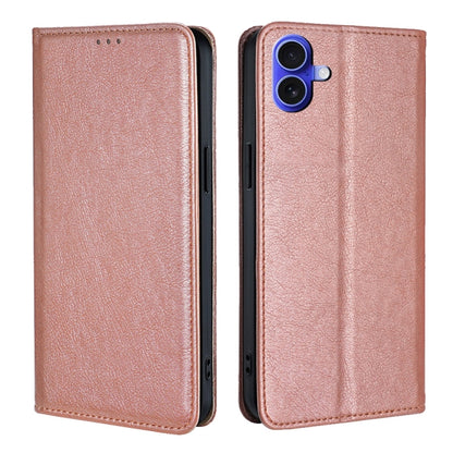 Gloss Oil Solid Color Magnetic Leather Phone Case, For iPhone Air, For iPhone 16 Pro Max, For iPhone 16 Pro, For iPhone 16 Plus