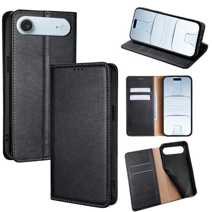 Gloss Oil Solid Color Magnetic Leather Phone Case, For iPhone Air, For iPhone 16 Pro Max, For iPhone 16 Pro, For iPhone 16 Plus