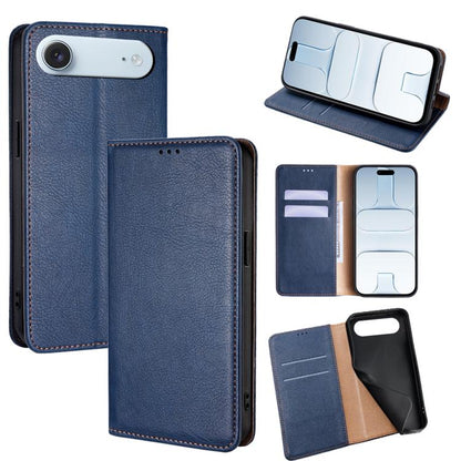 Gloss Oil Solid Color Magnetic Leather Phone Case, For iPhone Air, For iPhone 16 Pro Max, For iPhone 16 Pro, For iPhone 16 Plus