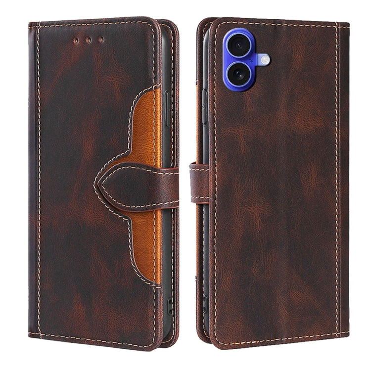 Skin Feel Magnetic Buckle Leather Phone Case