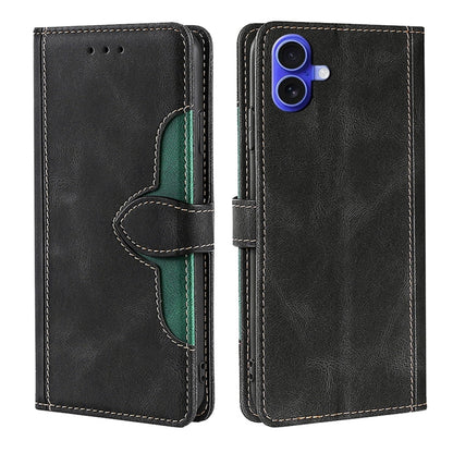 Skin Feel Magnetic Buckle Leather Phone Case