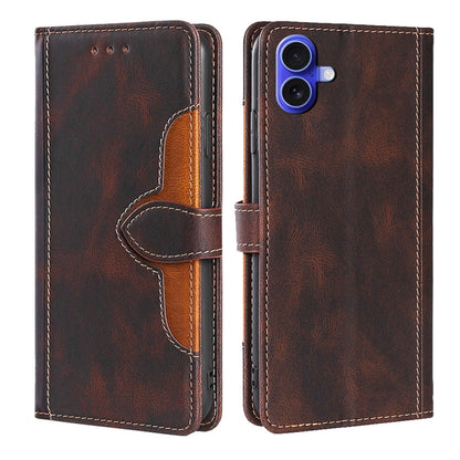 Skin Feel Magnetic Buckle Leather Phone Case