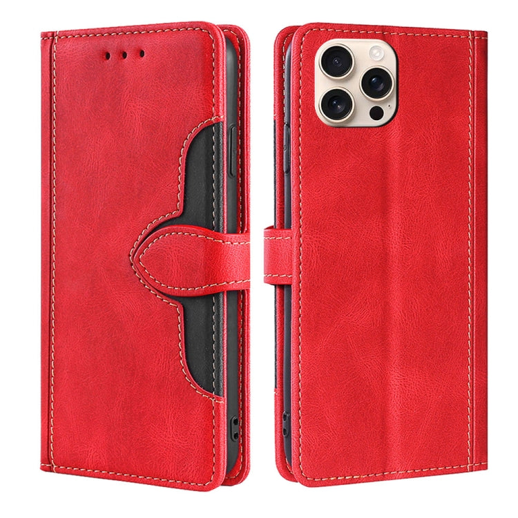 Skin Feel Magnetic Buckle Leather Phone Case, For iPhone 17 Pro Max, For iPhone 17 Pro, For iPhone 17, For iPhone Air, For iPhone 17e / 16e, For iPhone 16 Pro Max