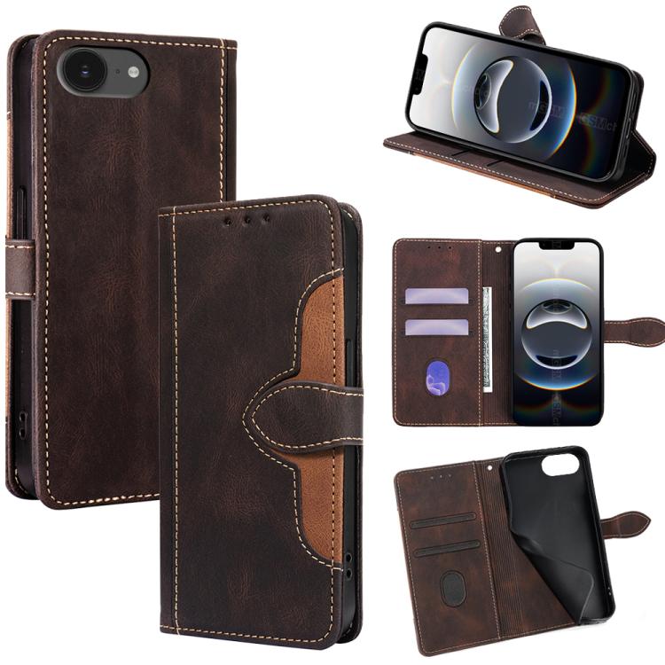 Skin Feel Magnetic Buckle Leather Phone Case, For iPhone 18 Pro / 17 Pro, For iPhone 18 Pro Max / 17 Pro Max, For iPhone 17, For iPhone Air, For iPhone 17e / 16e, For iPhone 16 Pro Max