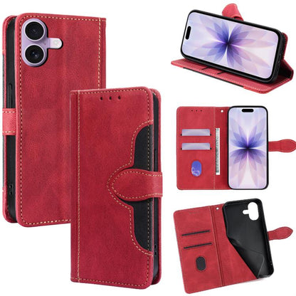 Skin Feel Magnetic Buckle Leather Phone Case, For iPhone 18 Pro / 17 Pro, For iPhone 18 Pro Max / 17 Pro Max, For iPhone 17, For iPhone Air, For iPhone 17e / 16e, For iPhone 16 Pro Max