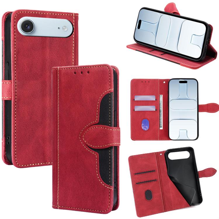 Skin Feel Magnetic Buckle Leather Phone Case, For iPhone 18 Pro / 17 Pro, For iPhone 18 Pro Max / 17 Pro Max, For iPhone 17, For iPhone Air, For iPhone 17e / 16e, For iPhone 16 Pro Max
