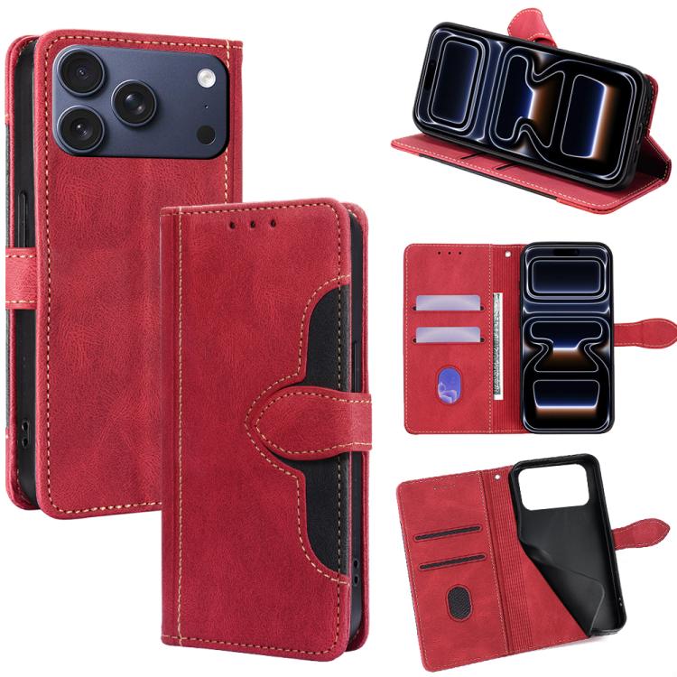 Skin Feel Magnetic Buckle Leather Phone Case, For iPhone 18 Pro / 17 Pro, For iPhone 18 Pro Max / 17 Pro Max, For iPhone 17, For iPhone Air, For iPhone 17e / 16e, For iPhone 16 Pro Max