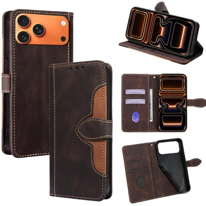 Skin Feel Magnetic Buckle Leather Phone Case, For iPhone 18 Pro / 17 Pro, For iPhone 18 Pro Max / 17 Pro Max, For iPhone 17, For iPhone Air, For iPhone 17e / 16e, For iPhone 16 Pro Max