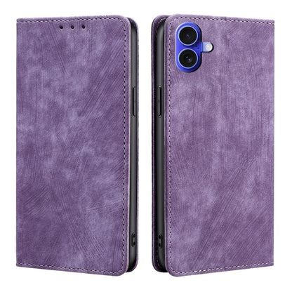 RFID Anti-theft Brush Magnetic Leather Phone Case
