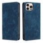 RFID Anti-theft Brush Magnetic Leather Phone Case, For iPhone Air, For iPhone 16 Pro Max, For iPhone 16 Pro, For iPhone 16 Plus