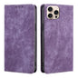 RFID Anti-theft Brush Magnetic Leather Phone Case, For iPhone Air, For iPhone 16 Pro Max, For iPhone 16 Pro, For iPhone 16 Plus