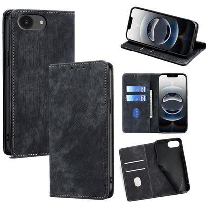 RFID Anti-theft Brush Magnetic Leather Phone Case, For iPhone 18 Pro / 17 Pro, For iPhone 18 Pro Max / 17 Pro Max, For iPhone 17e / 16e, For iPhone 17