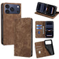 RFID Anti-theft Brush Magnetic Leather Phone Case, For iPhone 18 Pro / 17 Pro, For iPhone 18 Pro Max / 17 Pro Max, For iPhone 17e / 16e, For iPhone 17