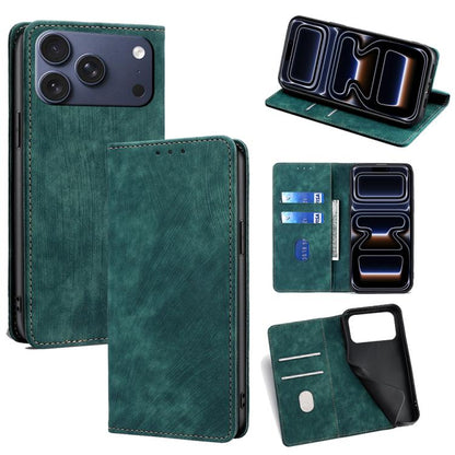 RFID Anti-theft Brush Magnetic Leather Phone Case, For iPhone 18 Pro / 17 Pro, For iPhone 18 Pro Max / 17 Pro Max, For iPhone 17e / 16e, For iPhone 17
