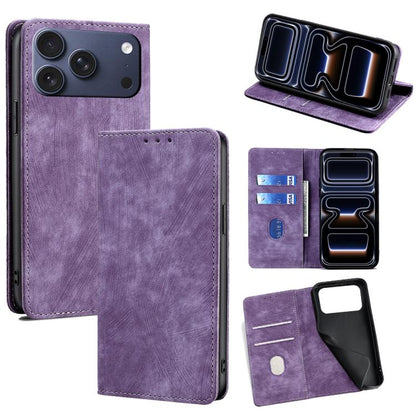 RFID Anti-theft Brush Magnetic Leather Phone Case, For iPhone 18 Pro / 17 Pro, For iPhone 18 Pro Max / 17 Pro Max, For iPhone 17e / 16e, For iPhone 17