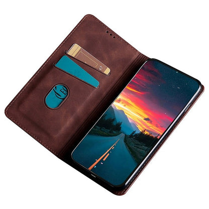 Skin Feel Magnetic Leather Phone Case
