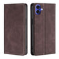 Skin Feel Magnetic Leather Phone Case, For iPhone 17e / 16e, For iPhone 16 Pro Max, For iPhone 16 Pro, For iPhone 16 Plus