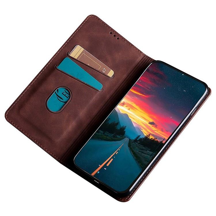 Skin Feel Magnetic Leather Phone Case, For iPhone 18 Pro / 17 Pro, For iPhone 18 Pro Max / 17 Pro Max, For iPhone 17, For iPhone Air