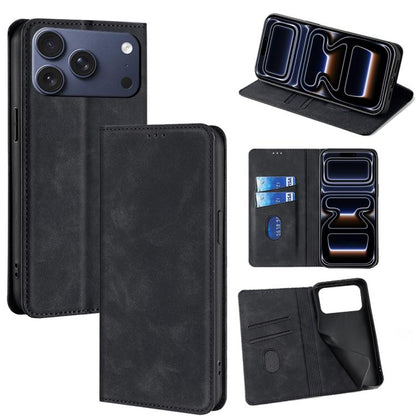 Skin Feel Magnetic Leather Phone Case, For iPhone 18 Pro / 17 Pro, For iPhone 18 Pro Max / 17 Pro Max, For iPhone 17, For iPhone Air