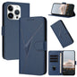 Triangle Pattern Buckle Clasp Leather Phone Case, For iPhone 16 Pro, For iPhone 16 Plus, For iPhone 16