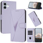 Triangle Pattern Buckle Clasp Leather Phone Case, For iPhone 16 Pro, For iPhone 16 Plus, For iPhone 16