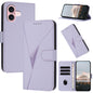Triangle Pattern Buckle Clasp Leather Phone Case, For iPhone 16 Pro, For iPhone 16 Plus, For iPhone 16
