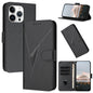 Triangle Pattern Buckle Clasp Leather Phone Case, For iPhone 15 Pro Max, For iPhone 15 Pro, For iPhone 15 Plus