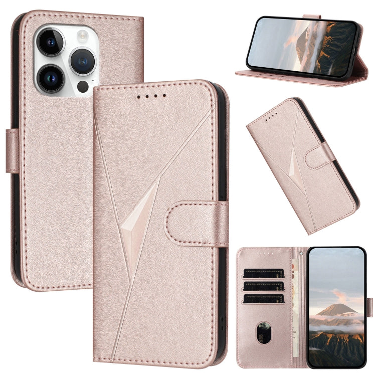 Triangle Pattern Buckle Clasp Leather Phone Case, For iPhone 14 Pro, For iPhone 14 Pro Max, For iPhone 7 / 8 / SE 2022