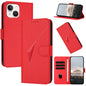 Triangle Pattern Buckle Clasp Leather Phone Case, For iPhone 15, For iPhone 14 Plus, For iPhone 14