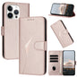 Triangle Pattern Buckle Clasp Leather Phone Case, For iPhone 13 Pro Max, For iPhone 13 Pro, For iPhone 13