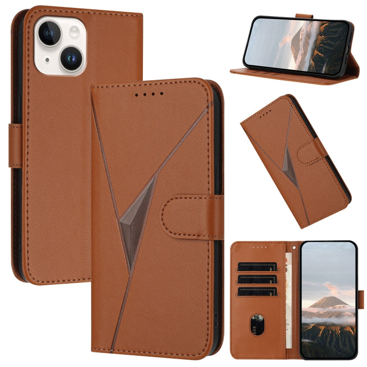 Triangle Pattern Buckle Clasp Leather Phone Case, For iPhone 13 Pro Max, For iPhone 13 Pro, For iPhone 13
