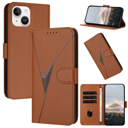Triangle Pattern Buckle Clasp Leather Phone Case, For iPhone 13 Pro Max, For iPhone 13 Pro, For iPhone 13