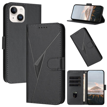Triangle Pattern Buckle Clasp Leather Phone Case, For iPhone 13 Pro Max, For iPhone 13 Pro, For iPhone 13